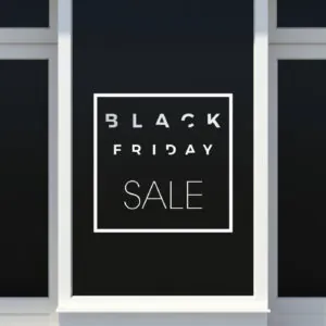 Αυτοκόλλητο βιτρίνας για Black Friday