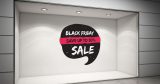 Black Friday - Black Friday Σύννεφο – Αυτοκόλλητο Βιτρίνας — εικόνα 1 από 4