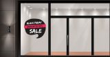 Black Friday - Black Friday Σύννεφο – Αυτοκόλλητο Βιτρίνας — εικόνα 2 από 4