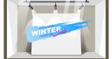 "Winter Sales Brush" - Αυτοκόλλητο Βιτρίνας σε Μπλε Χρώμα Βούρτσας ❄️🎨 — εικόνα 3 από 4