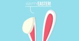 Πασχαλινό Αυτοκόλλητο Βιτρίνας "Happy Easter" με Αυτιά Λαγού 🐰🎉 — εικόνα 4 από 4