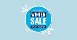 Αυτοκόλλητα καταστημάτων - "Winter Sales Blue Frame" - Κυκλικό Πλαίσιο με Νιφάδες για Χειμερινές Εκπτώσεις ❄️🔵 — εικόνα 2 από 4