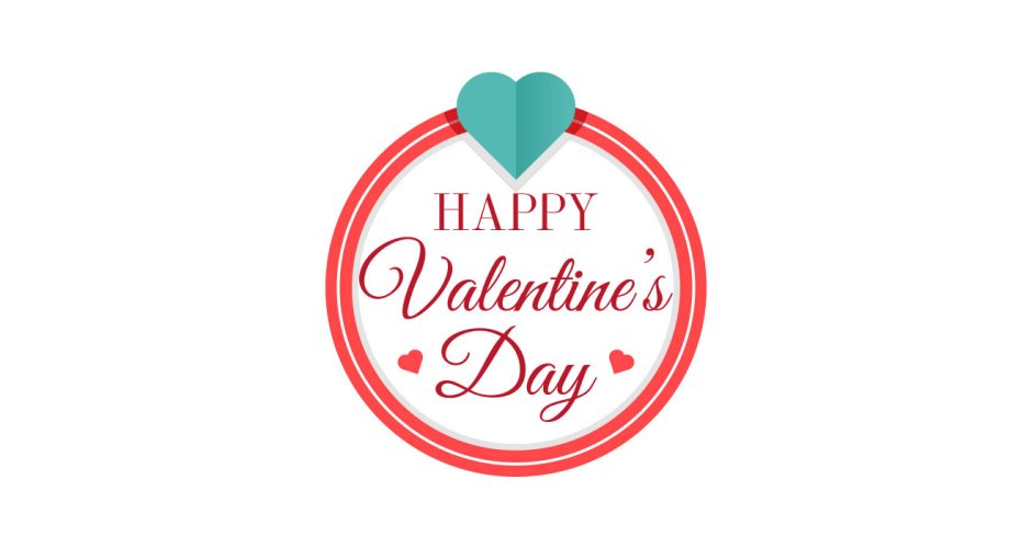Αγίου Βαλεντίνου - Κύκλος με καρδιές - Happy Valentine's Day