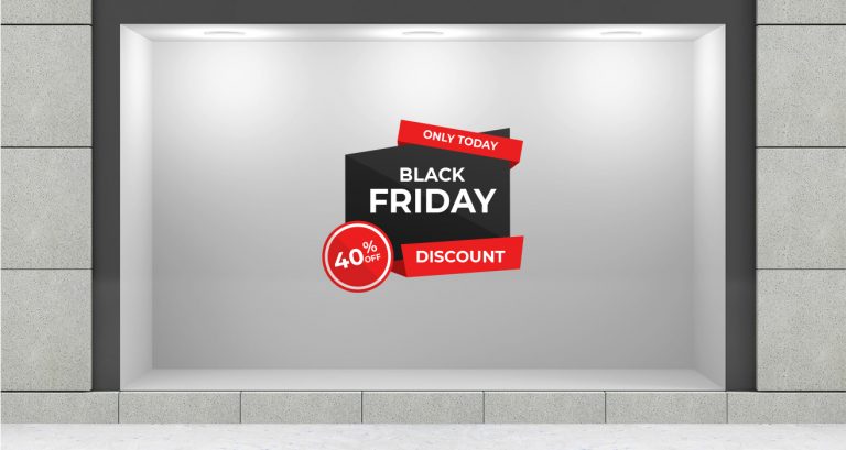 Black Friday - Black Friday Discount – Αυτοκόλλητο Βιτρίνας — εικόνα 1 από 4