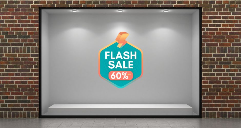 Αυτοκόλλητα καταστημάτων - Καλοκαιρινές προσφορές Flash Sale με δικό σας ποσοστό