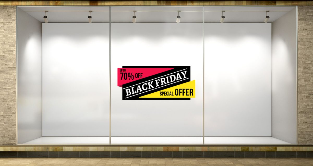 Αυτοκόλλητο Βιτρίνας Καταστημάτων - Black Friday Προσφορές Special Offer — εικόνα 1 από 4