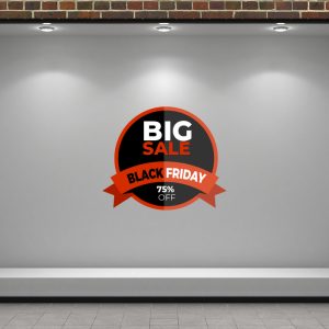 Black Friday - Black Friday Ribbon – Αυτοκόλλητο Βιτρίνας — εικόνα 1 από 4