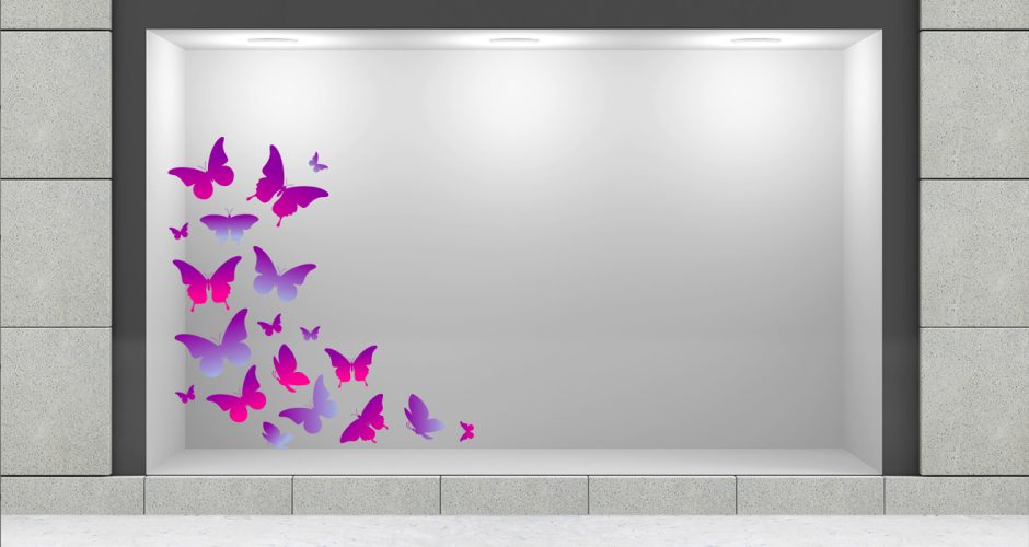 Ανοιξιάτικη βιτρίνα - Ανοιξιάτικη/Καλοκαιρινή βιτρίνα με πεταλούδες