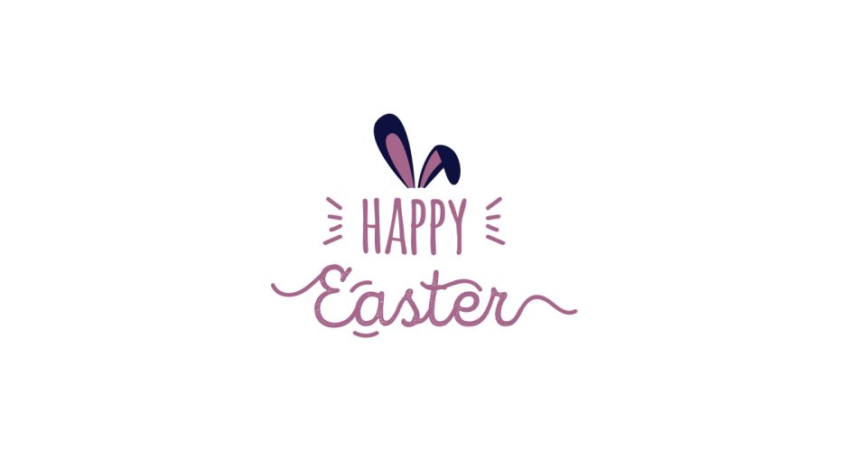 Αυτοκόλλητα καταστημάτων - "Happy Easter" με αυτιά