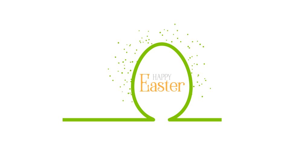 Αυτοκόλλητα καταστημάτων - "Happy Easter" σε σχήμα αυγού