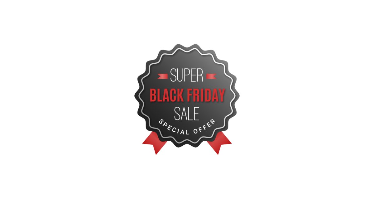 Αυτοκόλλητο Βιτρίνας Καταστημάτων - Black Friday Retro με δικό σας ποσοστό — εικόνα 4 από 5