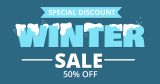 "Winter Sales Snowy Letters" - Αυτοκόλλητο Βιτρίνας με Χιονισμένα Γράμματα ❄️📝 — εικόνα 4 από 4