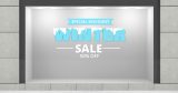 "Winter Sales Snowy Letters" - Αυτοκόλλητο Βιτρίνας με Χιονισμένα Γράμματα ❄️📝 — εικόνα 2 από 4
