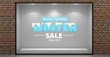 "Winter Sales Snowy Letters" - Αυτοκόλλητο Βιτρίνας με Χιονισμένα Γράμματα ❄️📝 — εικόνα 3 από 4
