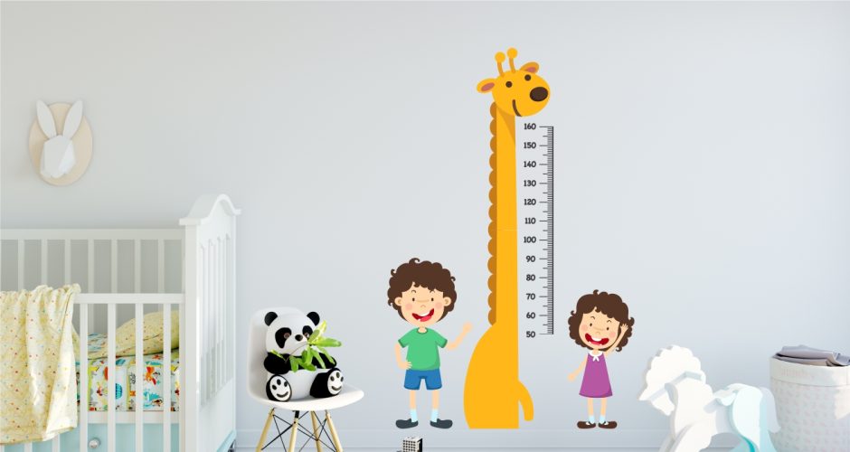 Selected products - Μετρητής ύψους με καμηλοπάρδαλη και παιδάκια