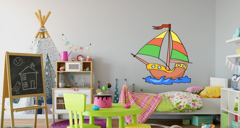 Selected products - Πολύχρωμο καρτουνίστικο καράβι — εικόνα 1 από 4