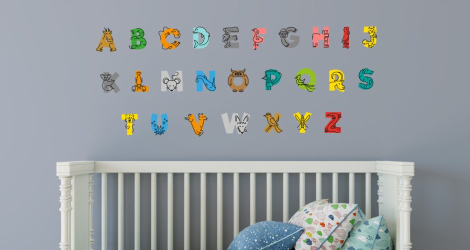 Selected products - Πολύχρωμο αλφάβητο με σχέδια από ζωάκια