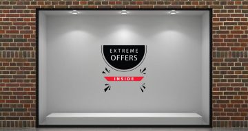 Αυτοκόλλητα καταστημάτων - Extreme offers