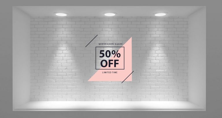 10ήμερο / 15ήμερο προσφορών - "Mid-Season Sales" - Αυτοκόλλητο Βιτρίνας με Απαλό Στυλ και Έντονη Έκπτωση ✨ — εικόνα 1 από 5