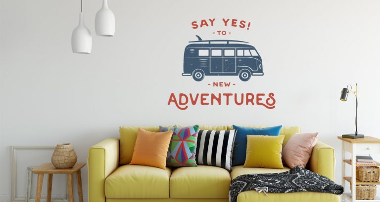 Αυτοκόλλητα Τοίχου - Say yes to new adventures — εικόνα 1 από 4