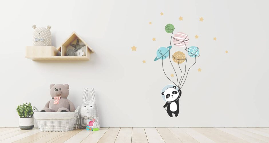 Selected products - Παιδικό αυτοκόλλητο τοίχου - Balloon planets