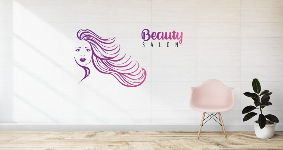 Αυτοκόλλητα καταστημάτων - Beauty salon