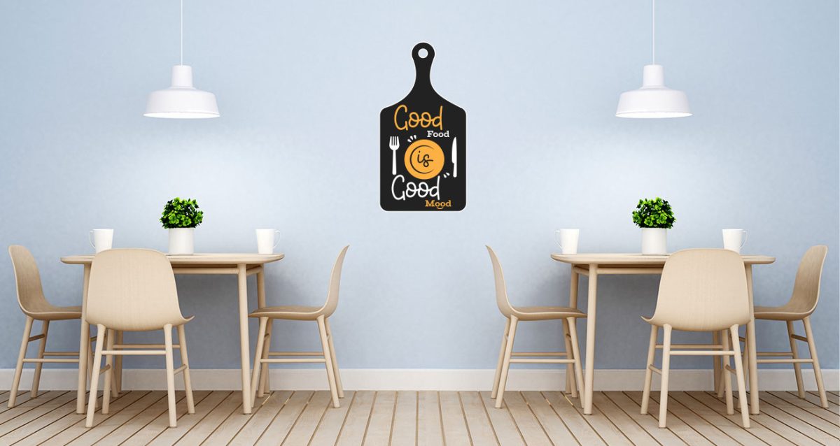 Αυτοκόλλητο Τοίχου "Good Food is Good Mood" — εικόνα 1 από 5