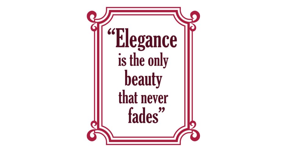Αυτοκόλλητα καταστημάτων - Elegance quote