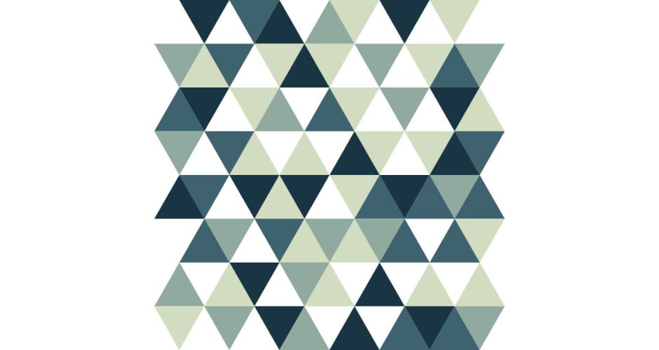 Αυτοκόλλητα Τοίχου - Geometric triangle pattern