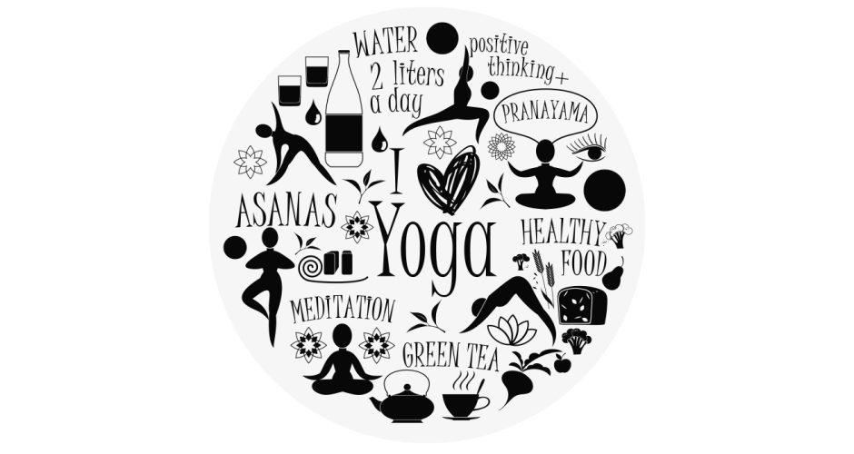 Αυτοκόλλητα καταστημάτων - I love yoga