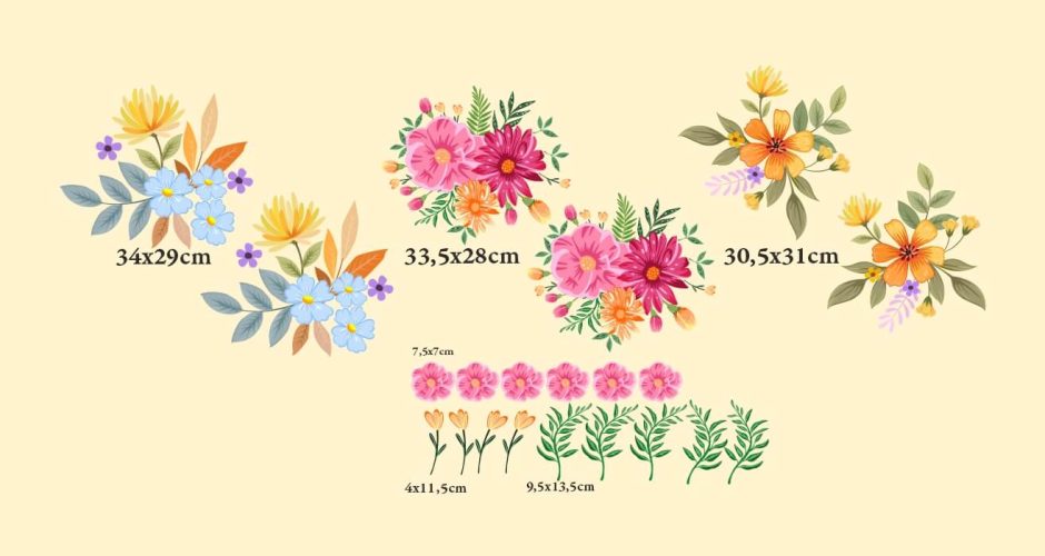 Floral - Πανέμορφο σετ με διάφορα λουλούδια
