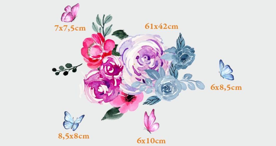 Floral - λουλούδια με πεταλούδες  (flowers with butterflies)