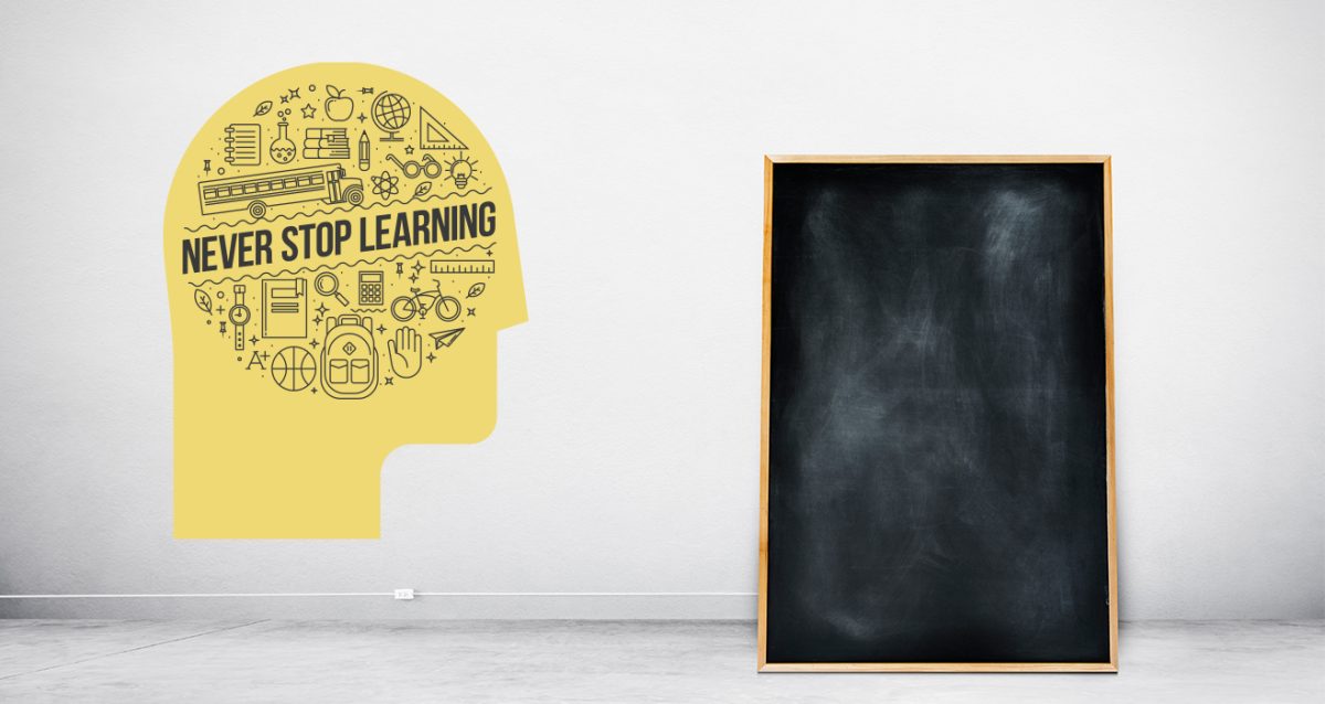 Αυτοκόλλητο Τοίχου "Never Stop Learning" — εικόνα 3 από 5