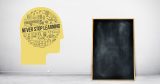 Αυτοκόλλητο Τοίχου "Never Stop Learning" — εικόνα 3 από 5