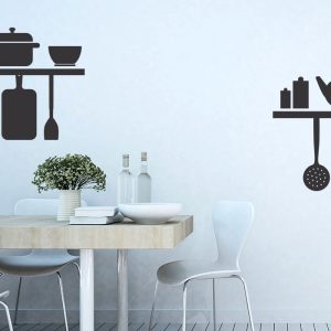 Αυτοκόλλητα καταστημάτων - Αυτοκόλλητο Τοίχου "Restaurant Shelf" — εικόνα 1 από 5
