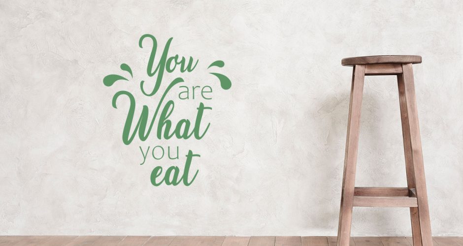 Αυτοκόλλητα καταστημάτων - You are what you eat