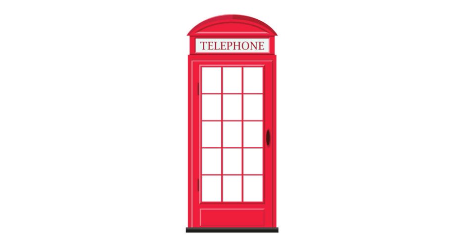 Αυτοκόλλητα Τοίχου - London phone booth