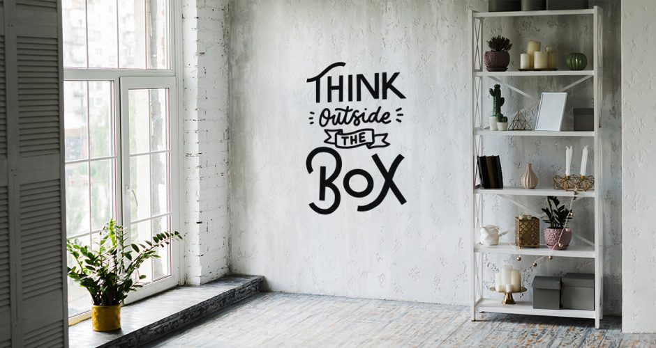 Αυτοκόλλητα Τοίχου - Think outside the box