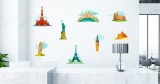 Αυτοκόλλητο Τοίχου "World Landmarks" — εικόνα 1 από 5