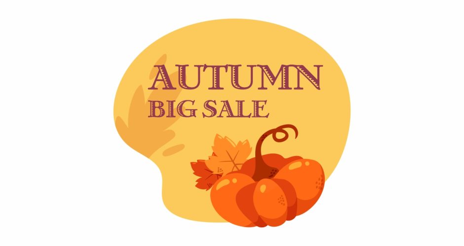 Αυτοκόλλητα καταστημάτων - Autumn big sale