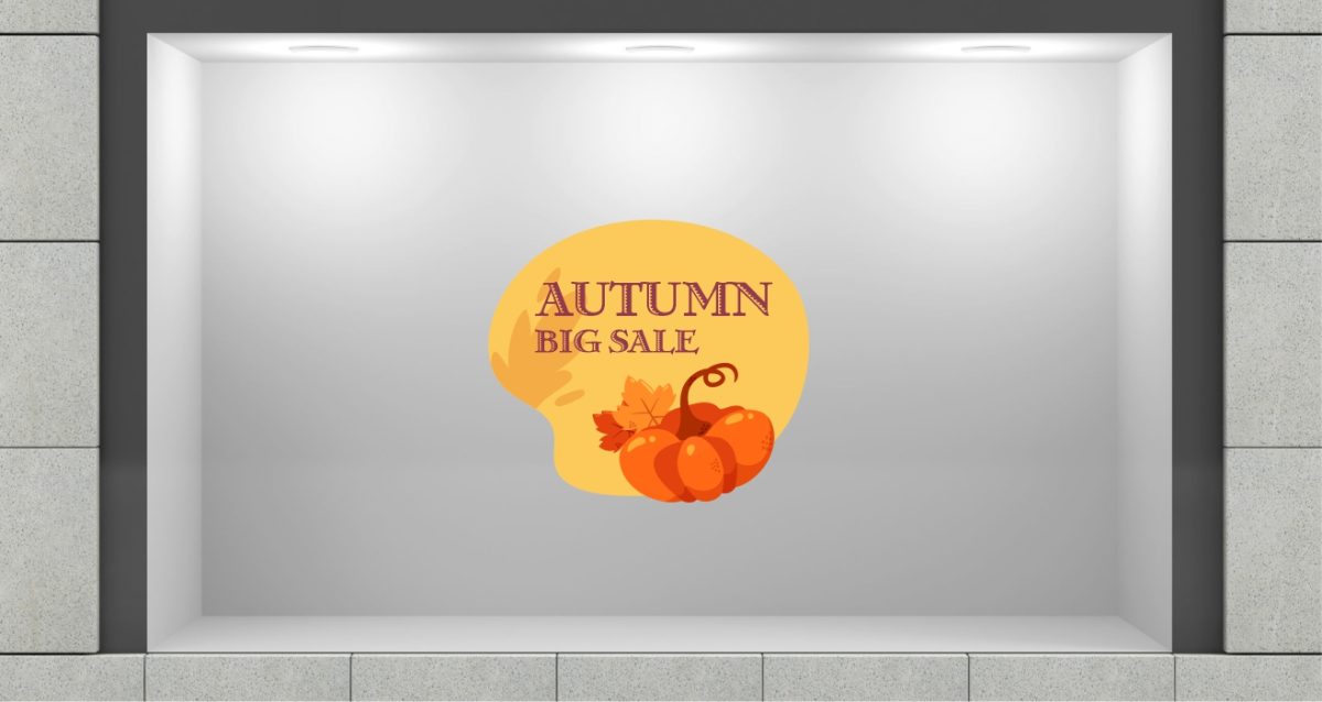 "Autumn Big Sale" - Αυτοκόλλητο Βιτρίνας για Φθινοπωρινές Εκπτώσεις 🍁🔥 — εικόνα 2 από 4