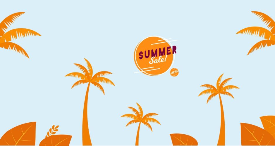 Αυτοκόλλητα καταστημάτων - Summer sales Tropico με δικό σας ποσοστό