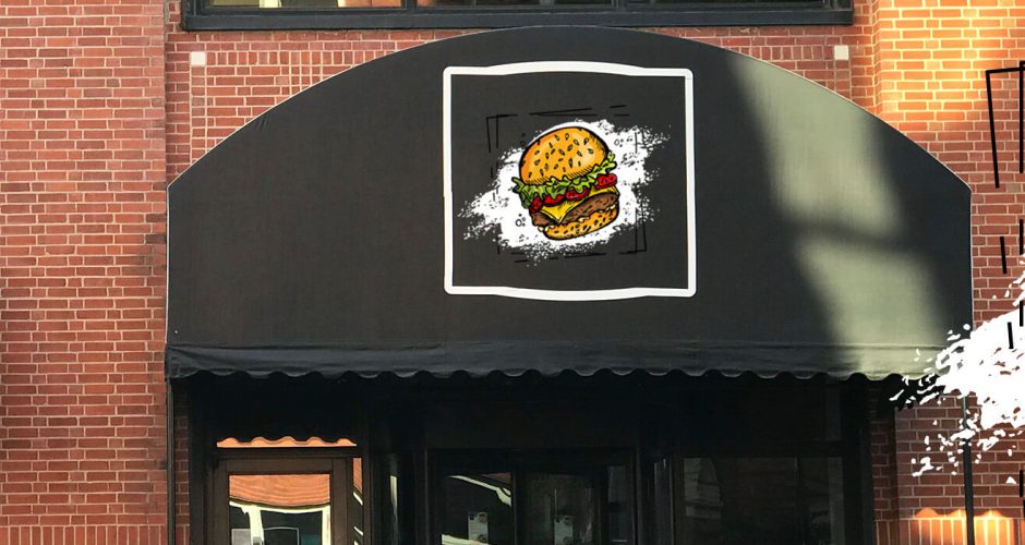 Αυτοκόλλητα καταστημάτων - Delicious burger