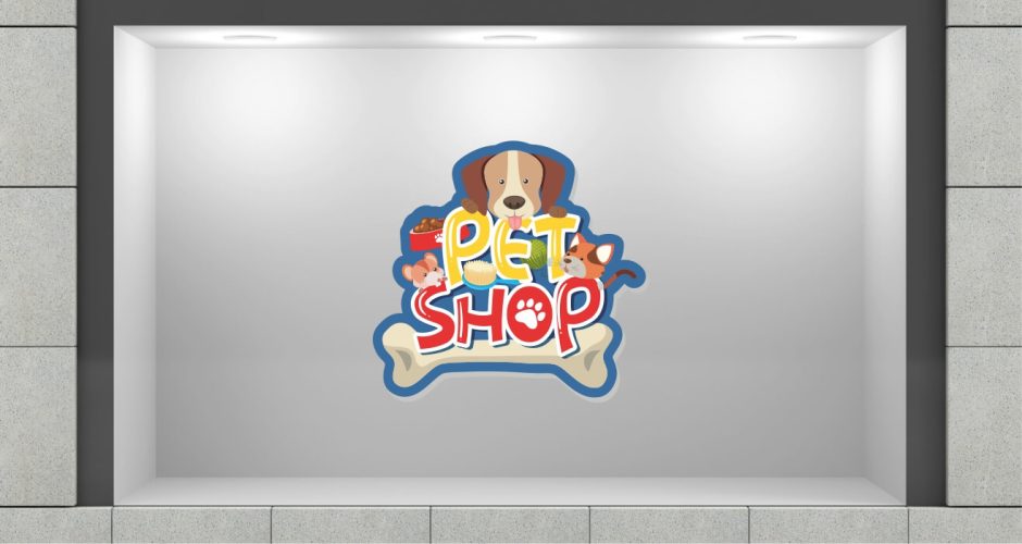 Αυτοκόλλητα καταστημάτων - Pet shop