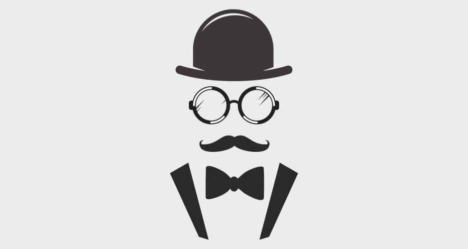 Άνθρωποι & φιγούρες - Αυτοκόλλητο Τοίχου - Mr. With mustache