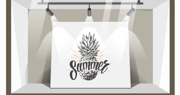 Αυτοκόλλητα καταστημάτων - Καλοκαιρινή διακόσμηση βιτρίνας  summer με ανανά
