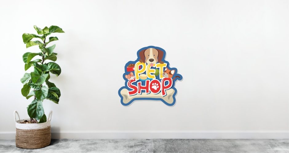 Αυτοκόλλητα καταστημάτων - Pet shop
