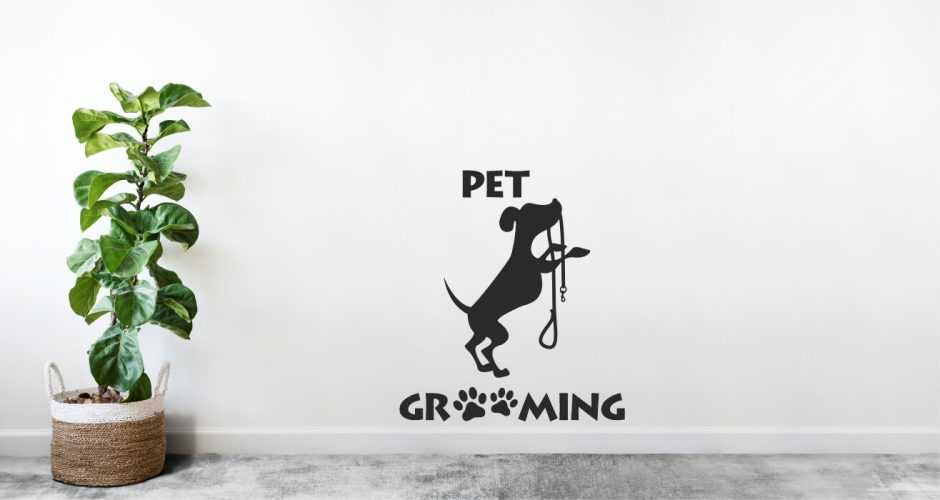 Αυτοκόλλητα καταστημάτων - Pet grooming