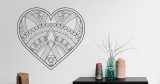 Αυτοκόλλητο τοίχου - Boho style heart (καρδιά) — εικόνα 3 από 6