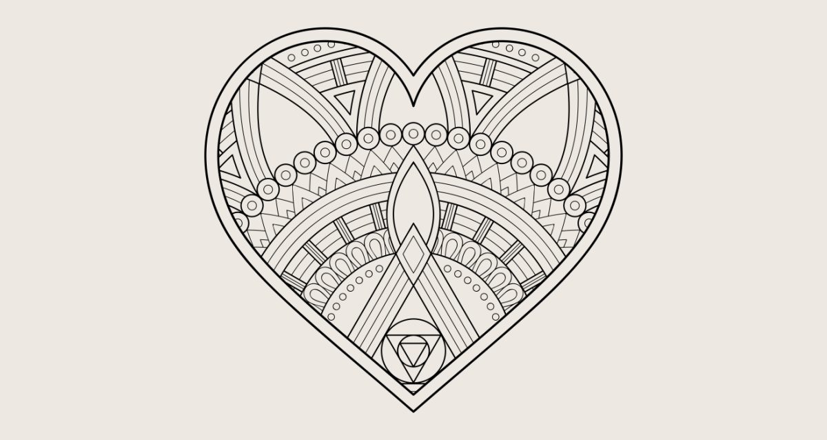 Αυτοκόλλητο τοίχου - Boho style heart (καρδιά) — εικόνα 5 από 6
